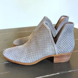Lucky Brand Grey Suede Booties